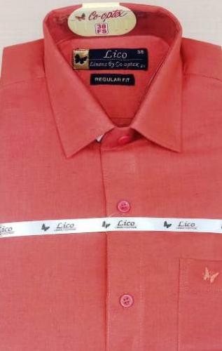 PL COTTON XLINEN DYED READYMADE SHIRT 38 FS